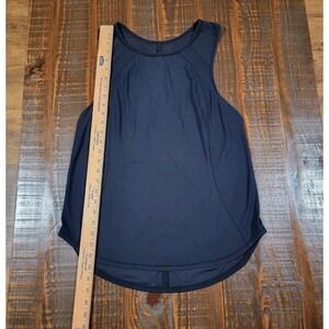 Lululemon Sculpt Tank Top Shirt Womens Sz 8 Black Mesh Singlet Racerback Running
